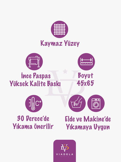 Doksanlar Konseptli Kapı Önü Paspası 45x65